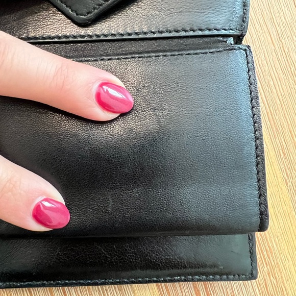 YSL Small Gaby Quilted Leather Envelope Wallet - Picture 11 of 12